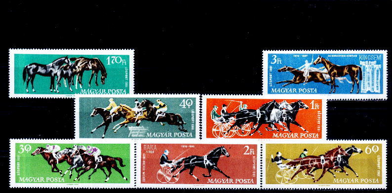 Hongrie - Yv.no.1459/65 - Neufs** - Horses