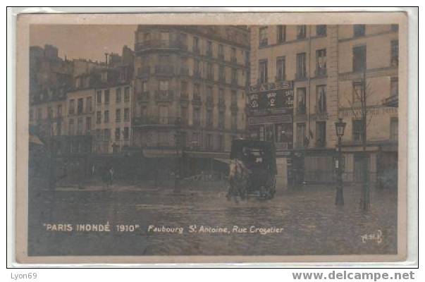 PARIS  INONDATIONS  BRUE CROZATIER X - Arrondissement: 12