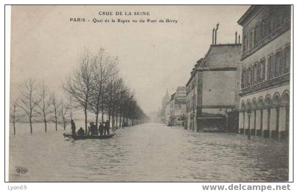 PARIS  INONDATIONS  QUAI DE LA RAPEE X - District 12