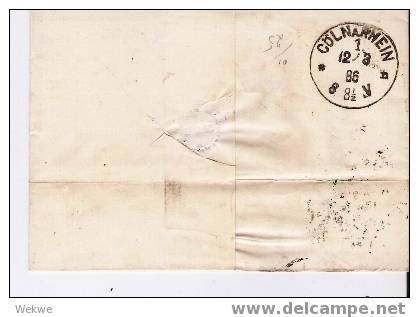 Dk-C9-012/  DÄNEMARK - Wappen Im Oval 20 Ö. 1886 N. Köln - Storia Postale