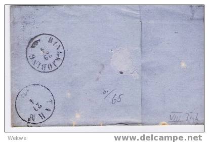 Dk-C9-014/ DÄNEMARK -  Bahnpost 181 Auf 4 S. Kroninsignien - Cartas & Documentos