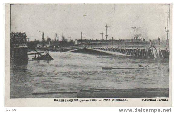 PARIS INONDATIONS  PONT MIRABEAU X - Paris (15)