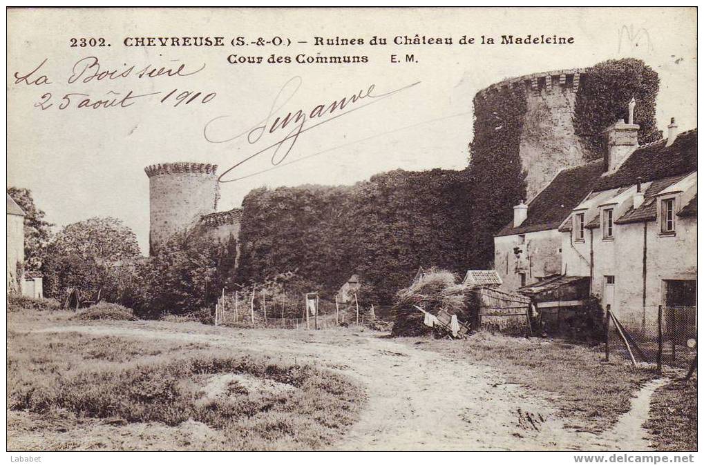 CHEVREUSE CHATEAU DE LA MADELEINE RUINES N° 2302 - Chevreuse