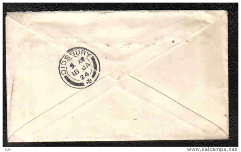 DIDSBURY To PARIS La Sorbonne - 18-01-1924 - Postmark Collection