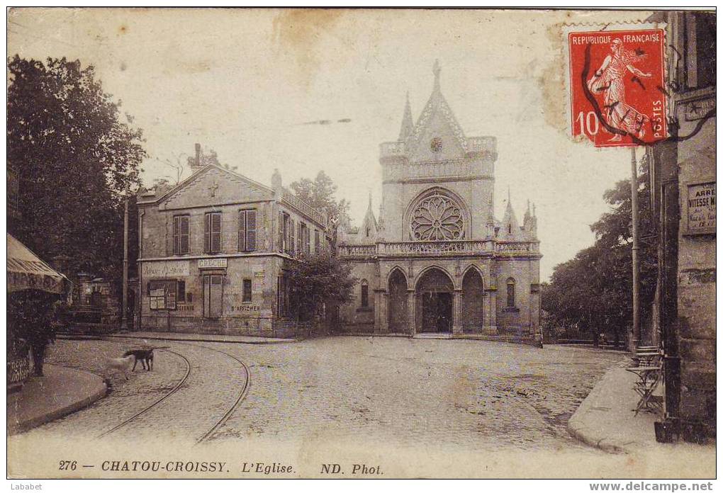 CHATOU   CROISSY EGLISE N°276 N D - Chatou