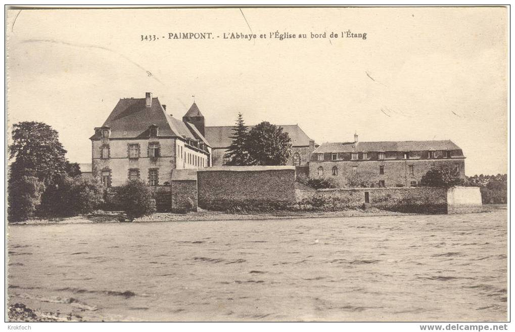 Paimpont 35 - L' Abbaye Et L' église Au Port De L' étang - Paimpont