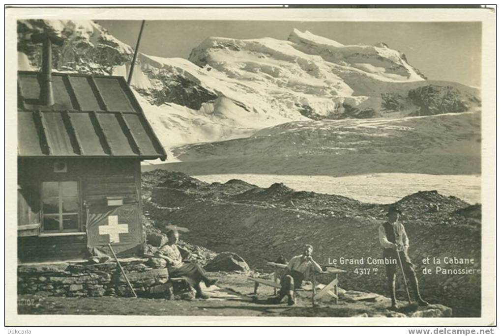 Le Grand Combin 4317 M. Et La Cabane De Panossiere - Altri & Non Classificati