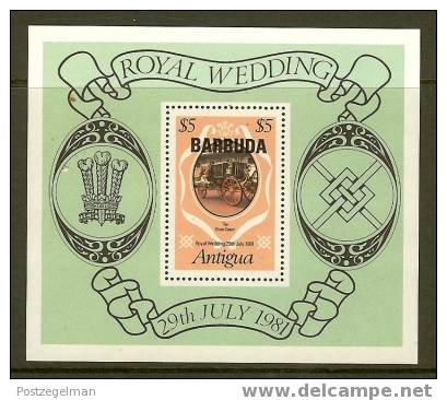 BARBUDA 1981 MNH Block 62 Royal Wedding Diana #7394 - Royalties, Royals