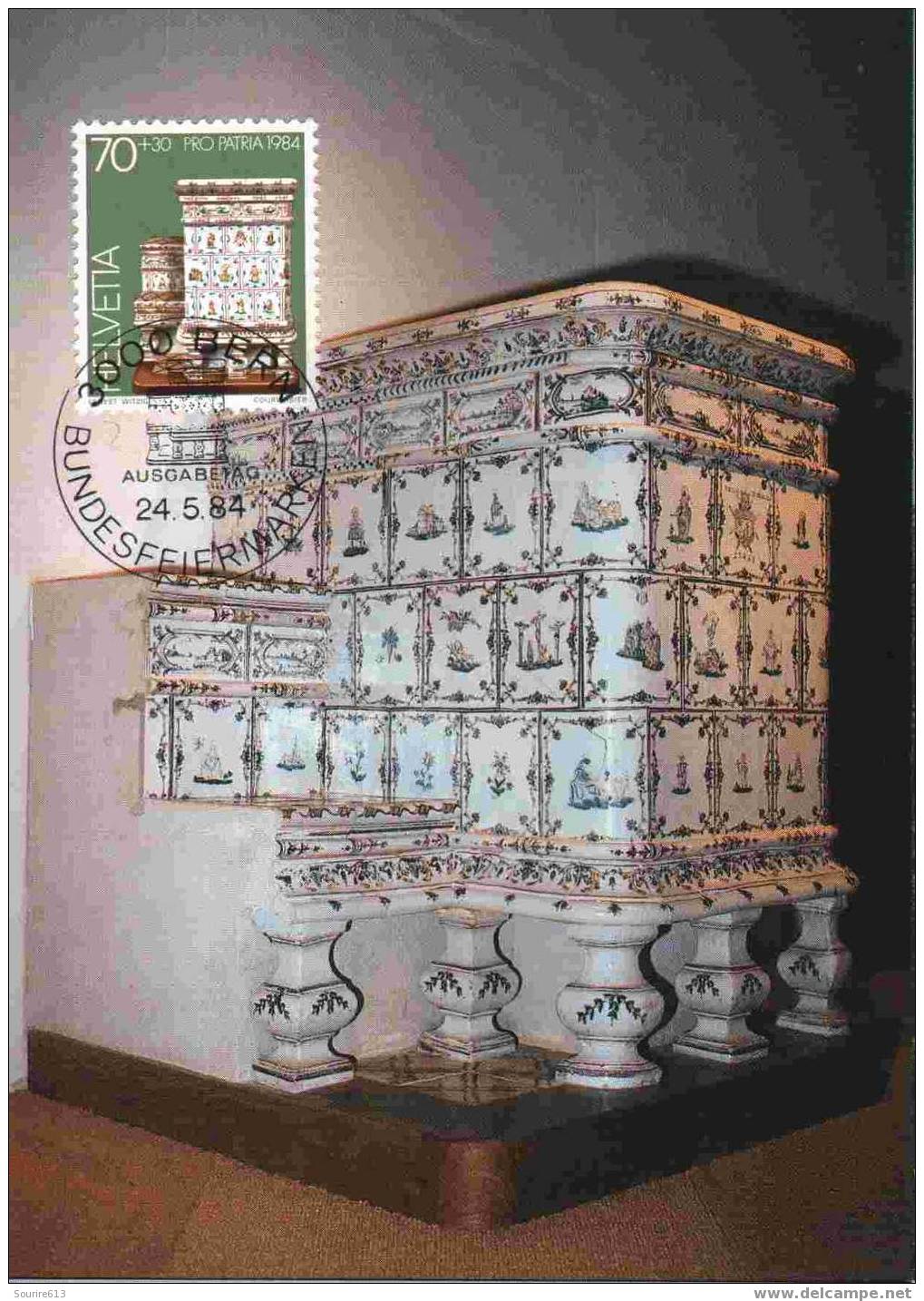 CPJ Suisse 1984 Arts Porcelaine Chauffage Anciens Fours à Carreaux - Porzellan