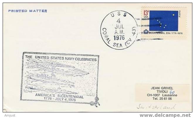 Cachet Commémoratif Maritime History (The United States Navy Celebrates) - Recordatorios