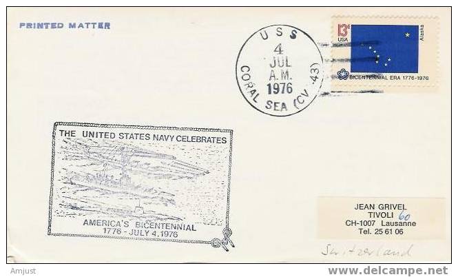 Cachet Commémoratif Maritime History (The United States Navy Celebrates) - Cartes Souvenir