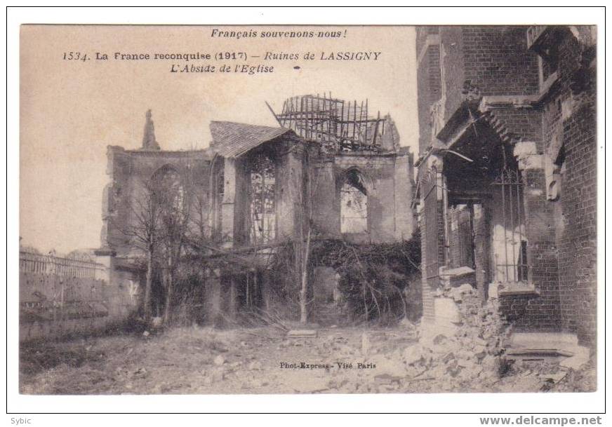 Ruines De LASSIGNY - Abside De L'église - Lassigny