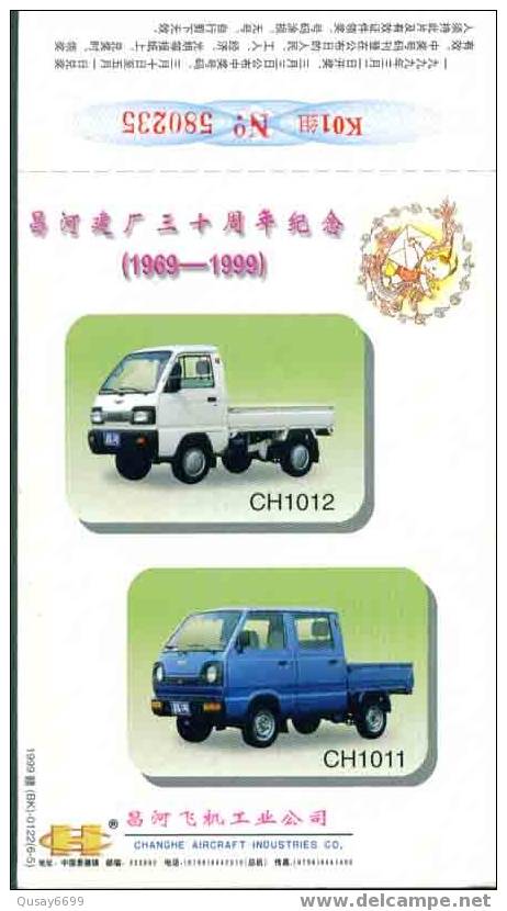 China ,postal Stationery, Truck - Vrachtwagens