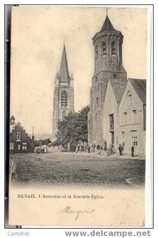 Ronse-Renaix-L'Ancienne Et La Nouvelle Eglise-Top-Voyez Les 2 Scans - Renaix - Ronse