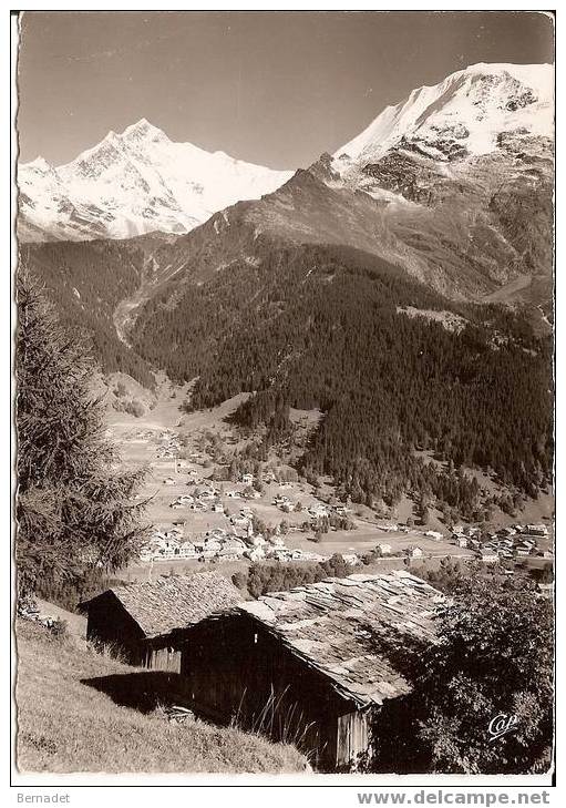 LES CONTAMINES ....LE MONT BLANC..LE BIONNASSAY..ET LES DOMES DE MIAGE - Les Contamines-Montjoie