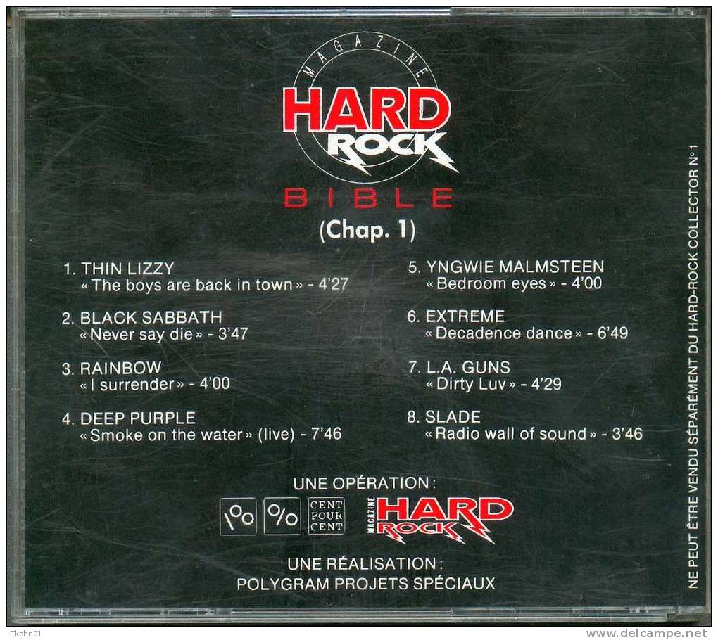 C-D ALBUM HARD ROCK " LA BIBLE " CHAPITRE-1 - Hard Rock & Metal