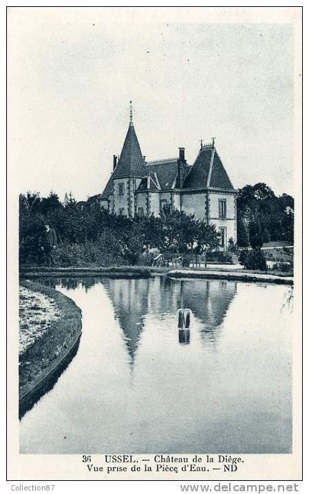 19 - CORREZE - USSEL - CHATEAU De La DIEGE - BELLE CARTE - Edit. N.D.36 - Ussel