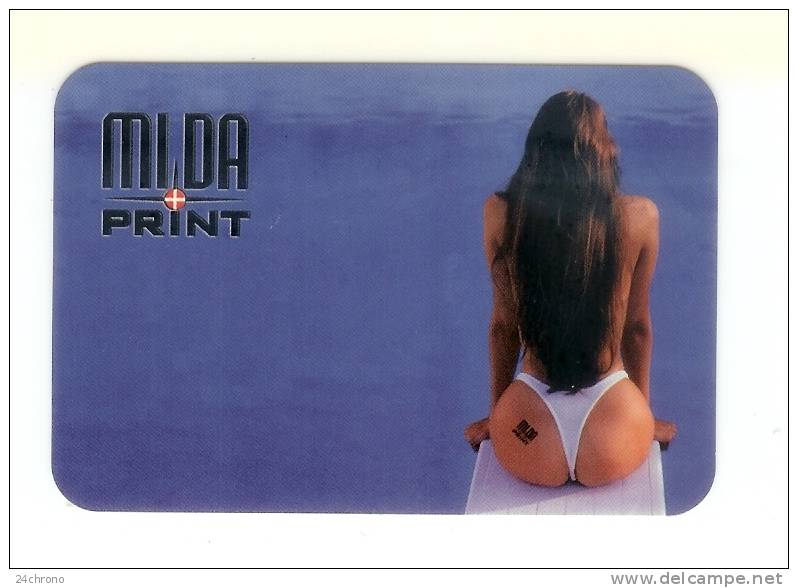 Calendrier 2005: MIDA Print, Jeune Femme Sexy De Dos En String, Fesses (07-2629) - Kleinformat : 2001-...