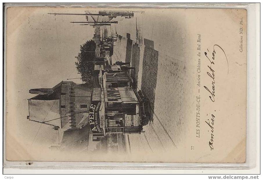 LES PONTS-DE-CÉ. - Ancien Chateau...(tramway) - Les Ponts De Ce