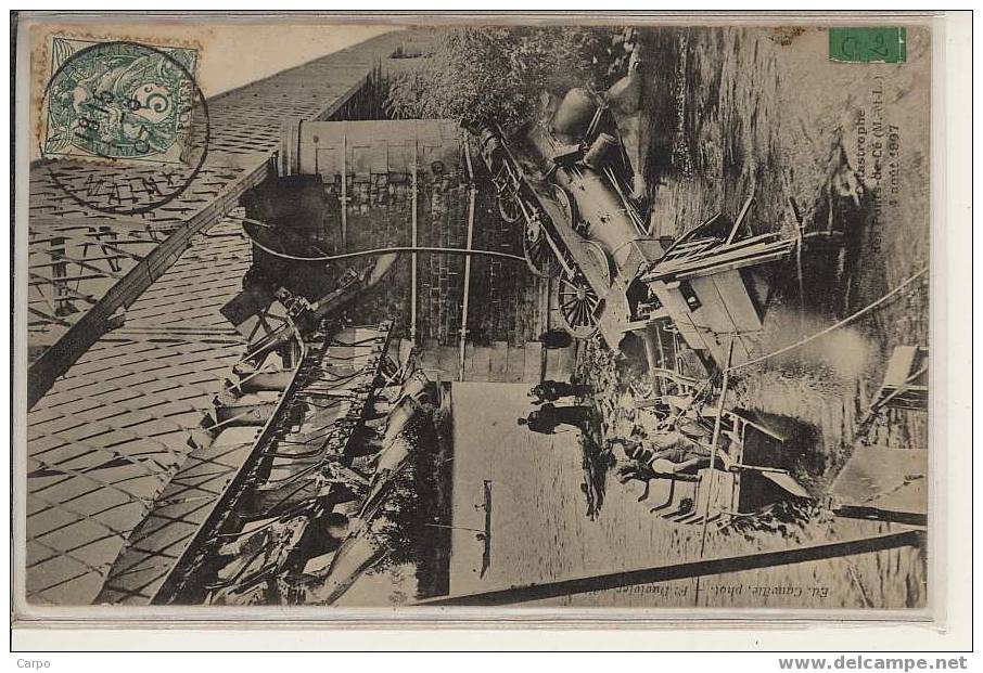 LES PONTS-DE-CÉ. - Catastrophe En 1907.(train) - Les Ponts De Ce