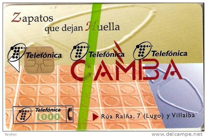 TARJETA CP-092 CALZADOS CAMBA DE TIRADA 5100  NUEVA-MINT - Herdenkingsreclame