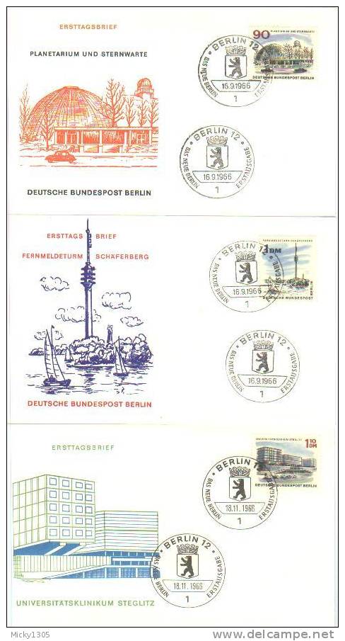 Germany / Berlin - FDC Mi-Nr 254/265 # 12 Umschläge / Covers (U087)- - 1948-1970