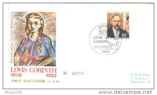 Germany / Berlin - FDC Mi-Nr 509 (U089)- - 1971-1980