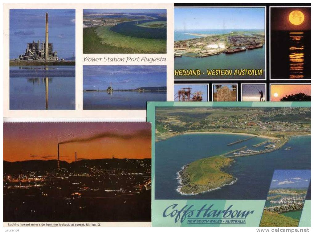 4 Industry Postcard In Australia  - 4 Carte Sur L Industrie En  Australie - Altri & Non Classificati