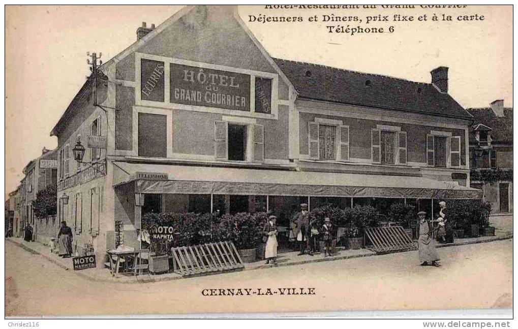 78 CERNAY LA VILLE Hôtel Restaurant Du Grand Courrier  TOP - Cernay-la-Ville