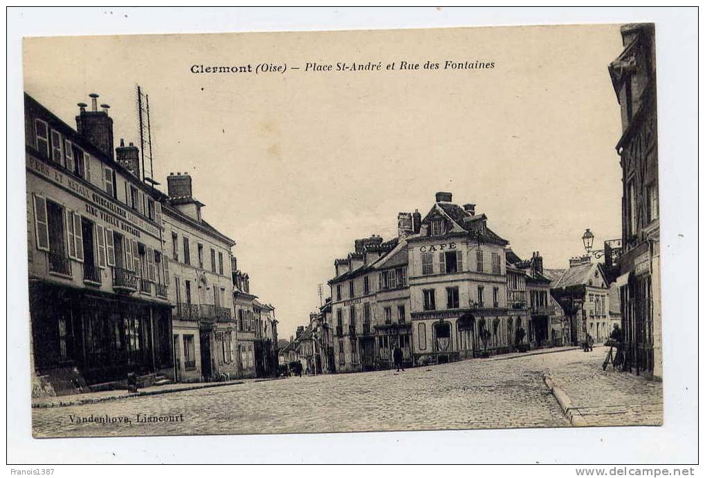 M12 - CLERMONT - Place Saint-André Et Rue Des Fontaines (1918) - Clermont