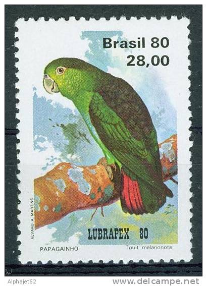 Faune, Oiseau - Perroquet - BRESIL - Lubrapex 80 - N° 1446 ** - 1980 - Ongebruikt