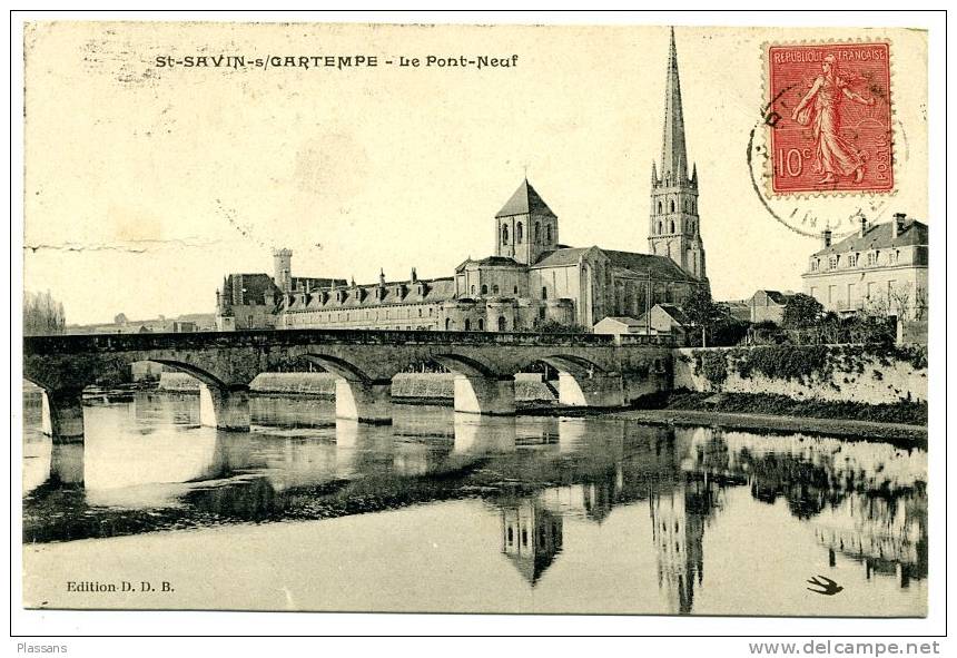 Saint Savin Sur Gartempe . Le Pont Neuf - Saint Savin