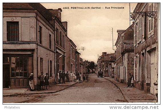 PONT VALLAIN   RUE PRINCIPALE - Pontvallain