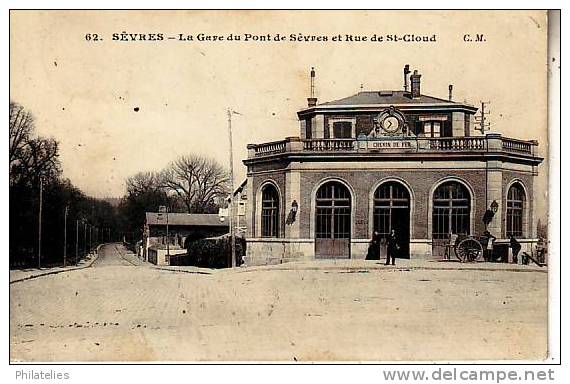 SEVRES   LA GARE  1907 - Sevres