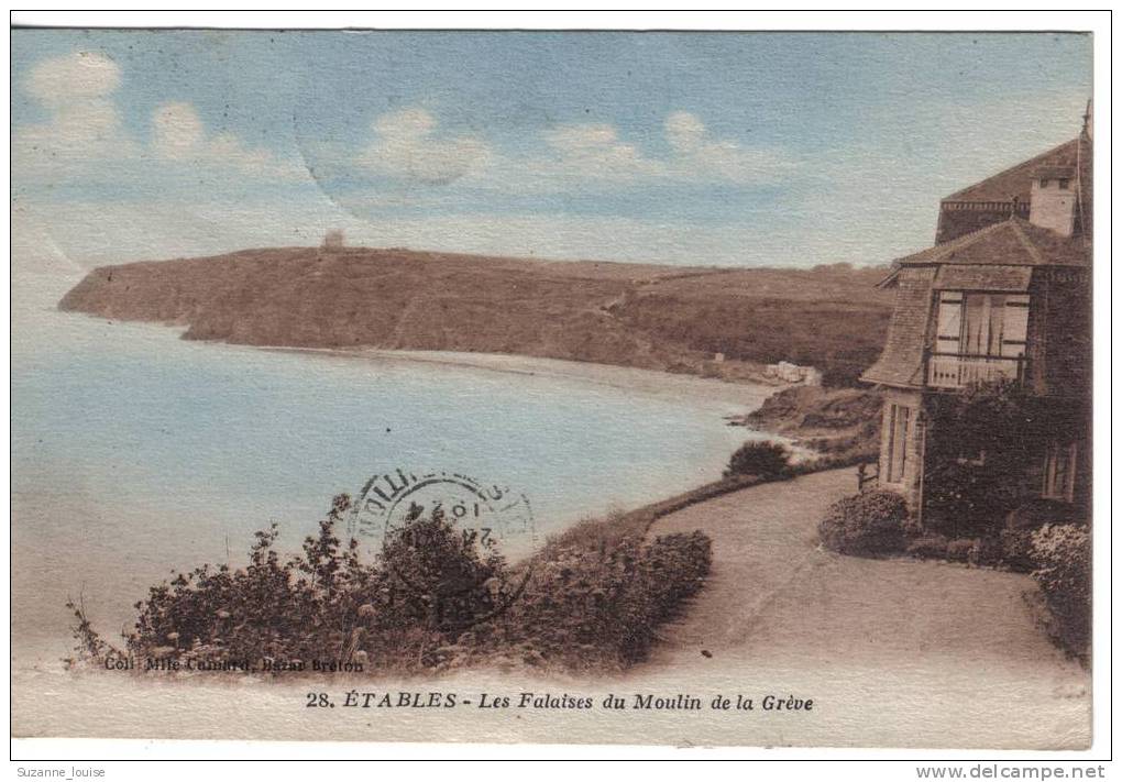 CPA - Etables - Les Falaises Du Moulin De La Grève - Etables-sur-Mer