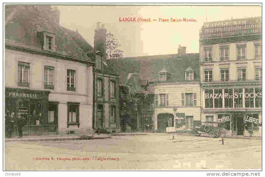 61  L´AIGLE   Place Saint Martin  Pharmacie  Bazar.. - L'Aigle