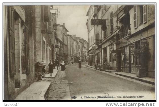 D 249/ CPA THIVIERS (24)    RUE DU GENERAL LAMY - Thiviers