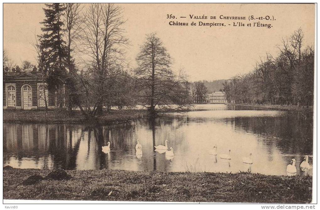 78 Vallée De Chevreuse Château De DAMPIERRE L´ Ile Et L´Etang + Cygnes + - Dampierre En Yvelines