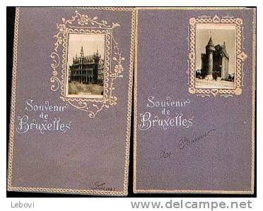 "Souvenir De BRUXELLES" - Lot De 2 Cartes "fantaisie" - Sets And Collections