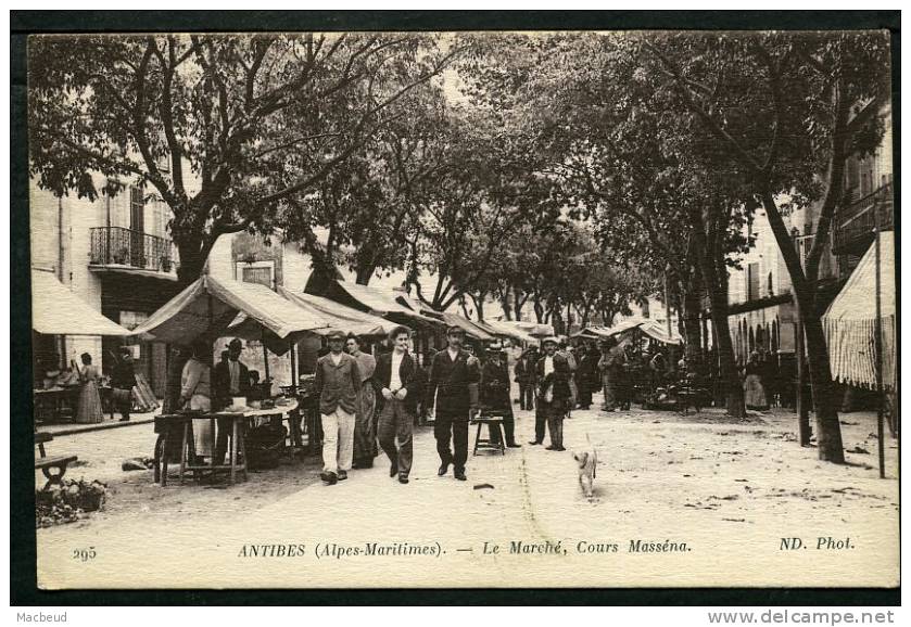 06 - ANTIBES - Le Marché Cours Massena - TRES BELLE ANIMATION - Antibes