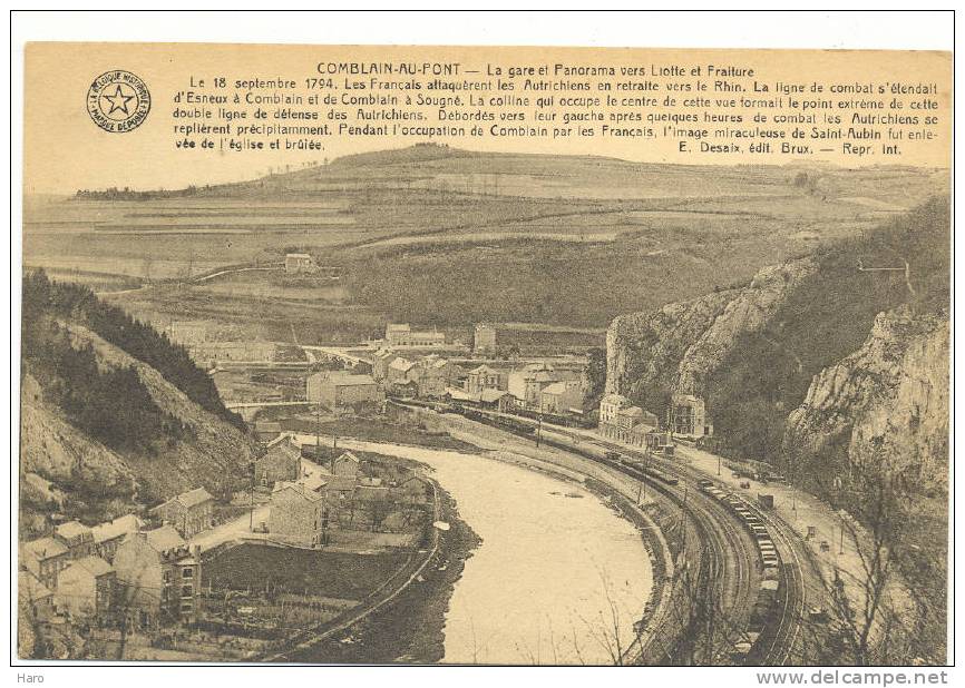 COMBLAIN - AU - PONT - La Gare Et Panorama Vers Liotte Et Fraiture (577) - Comblain-au-Pont