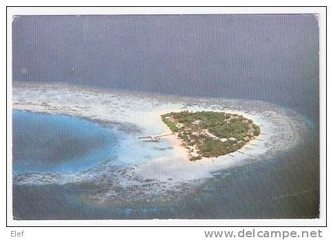 MALDIVES , Aerial View Of Tourist Resort ; B/TB - Maldiven