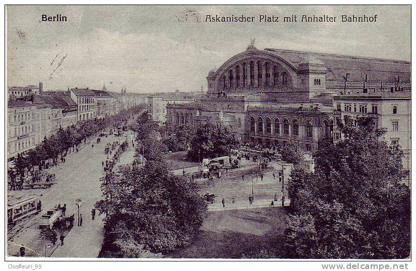 Askanischer Platz Mit Anhalter Bahnhof Im 1925 - Kreuzberg