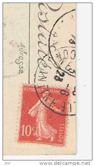 Algérie,PHILIPPEVILLE : Le Port Et Le Cap ; Phare ,Cargo ;+ Semeuse 10c Rouge Chiffres Maigres N° 135 (Usage Tardif!) TB - Skikda (Philippeville)