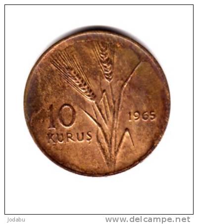 10    Kurus De 1965     -turquie- - Turquie