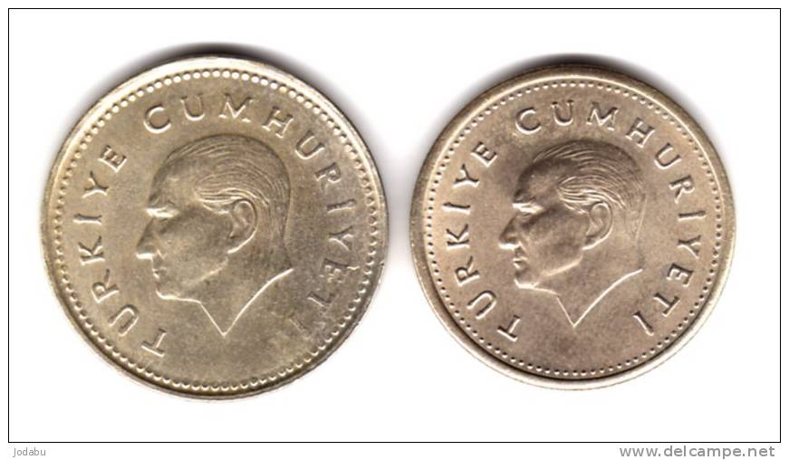 2 Piéces De 1991 1000 Lira Et 2500 Lira       -turquie- - Turquie