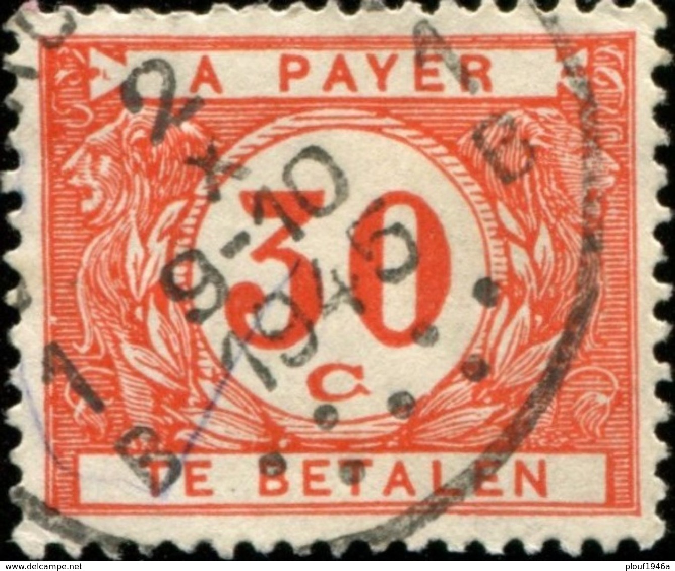 COB N° : TX  35 A (o) - Postzegels