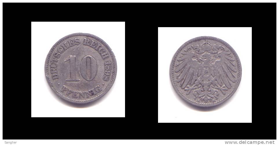 10  PFENNIG 1898 A - 10 Pfennig