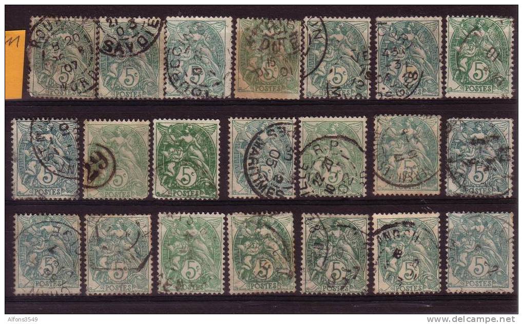 Frankrijk Nr 111 Gestempeld 21 Ex - Used Stamps