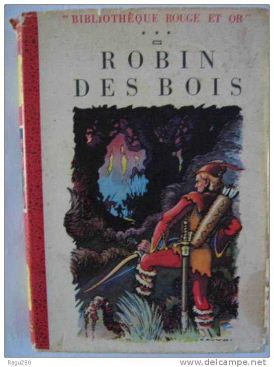 ROBIN DES BOIS ILLUSTRE Par CALVO - Bibliothèque Rouge Et Or